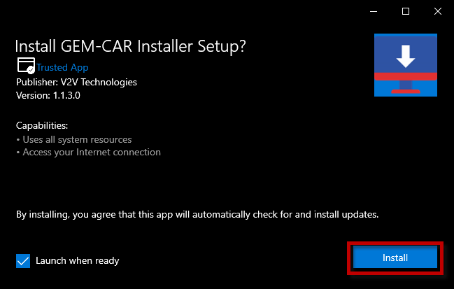 Install GEM-CAR